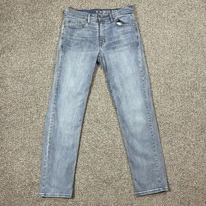 Devil Dog Jeans Mens 32x34 Blue‎ Slim Straight Light Wash Stretch Denim